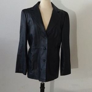 Beautiful black Leather coat